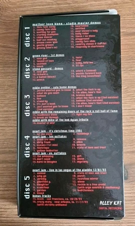 Pearl Jam - Hallucinogenic Recipe 5 CD Box Super Rare in Beckingen