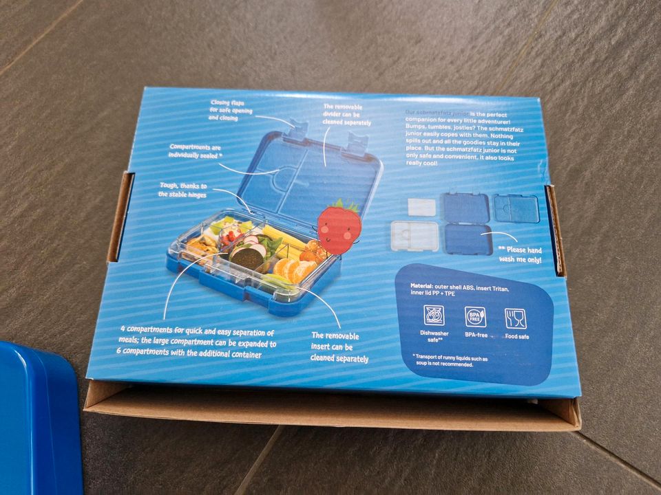 schmatzfatz junior Lunchbox / Brotdose blau, neu und OVP in Hamburg