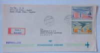 1960 Tschechoslowakei "Praha - Bagdad" R-Brief Luftpost Brief Nordrhein-Westfalen - Velbert Vorschau
