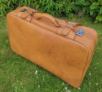 Koffer Reisekoffer 70er Retro Vintage braun beige Lederkoffer Nordrhein-Westfalen - Dinslaken Vorschau