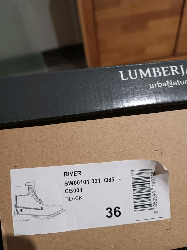 Lumberjack Leder Boots 36 neu Stiefel Stiefeletten in Eisenach