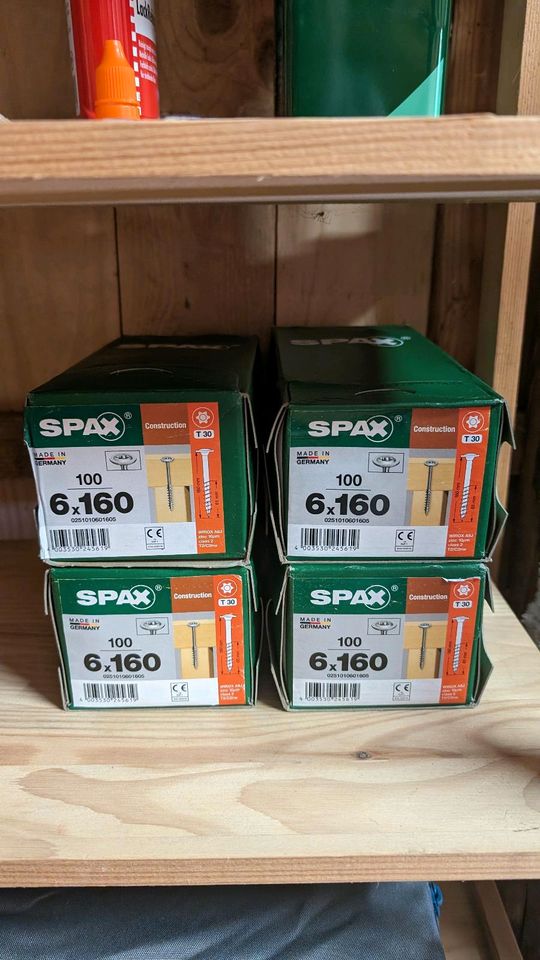 SPAX Holzschrauben 6x160mm 400 Stück in Karben