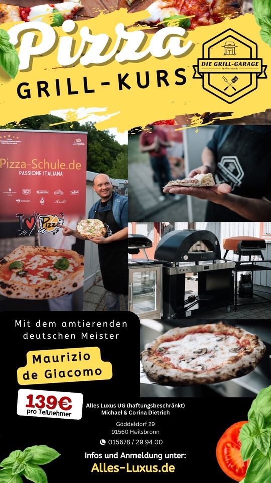 Grillkurs - Pizzakurs mit dem amtierenden deutschen Meister in Heilsbronn