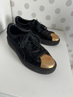 Puma Suede Platform - schwarz/gold Niedersachsen - Spelle Vorschau
