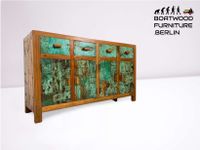 Boatwood by WMK # Besonderes Sideboard mit Schubladen , ein aus altem Bootsholz handgefertigtes Unikat aus massivem Teakholz # Kommode Schrank Anrichte TV Board Fernsehkommode Flurkommode Bootsmöbel Friedrichshain-Kreuzberg - Friedrichshain Vorschau