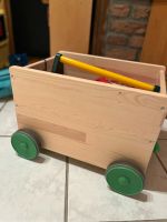 Kinderspielzeugwagen Holzkiste fahrbar FLISAT IKEA Nordrhein-Westfalen - Inden Vorschau