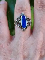 925 Silber Ring Lapislazuli Sterling Echtsilber Ethno Vintage Hessen - Darmstadt Vorschau