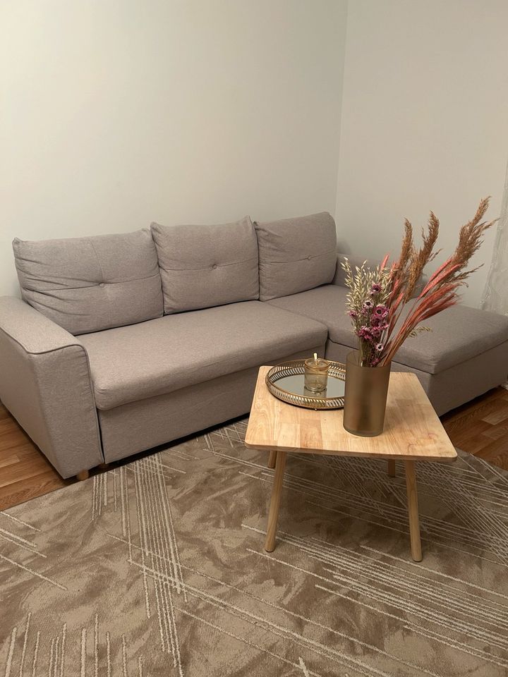 3 -sitzer Schlafsofa mit chaise lounge aus Stoff Calvin in München