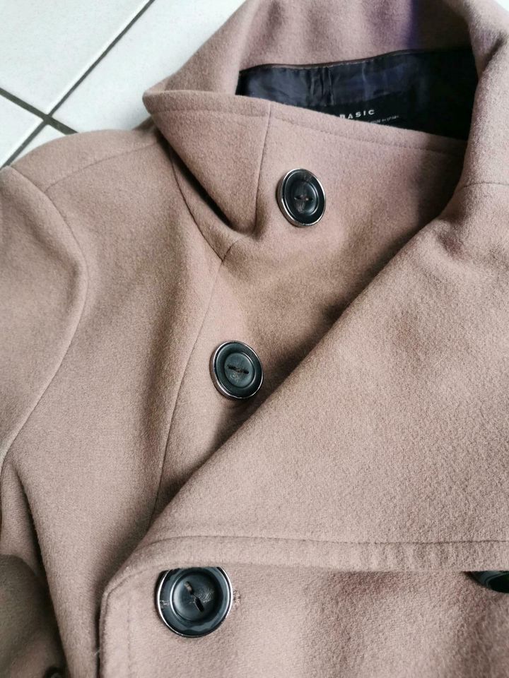 Zara Kurzmantel, Jacke, Altrosa, Taupe, Gr. S in Oberhausen