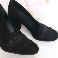 ❤ Elegante Pumps ❤ festlich edel Strasssteine Fransen rockabilly Hessen - Solms Vorschau