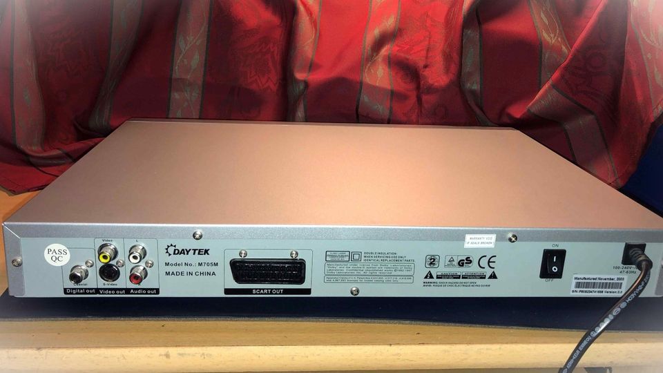 DVD Player Daytek Model M705M – mit Fernbedienung in Gengenbach