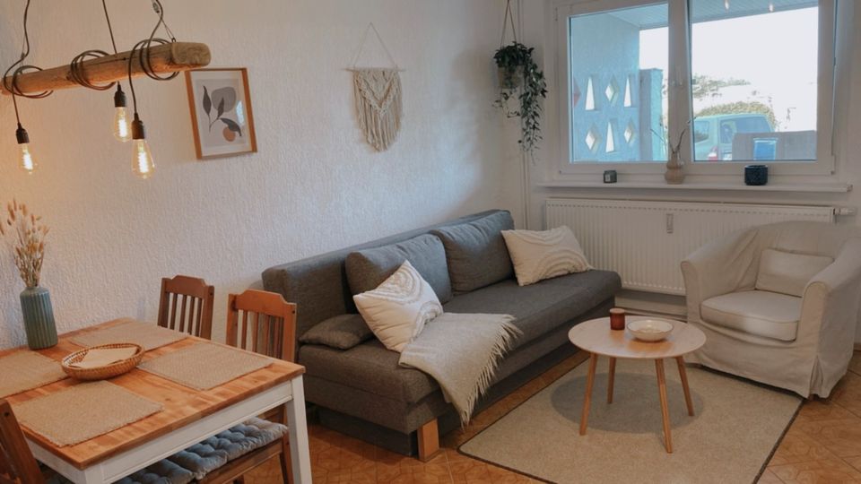 Ferienwohnung Rügen Wasserblick Terrasse Garten Boote Fahrräder in Zudar