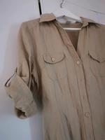 H&M luftig bequemes  Leinen Kleid beige 38 Bayern - Karlstadt Vorschau