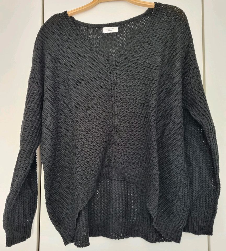 Jacqueline de Yong Grobstrickpullover Gr. L schwarz wie NEU in Höxter