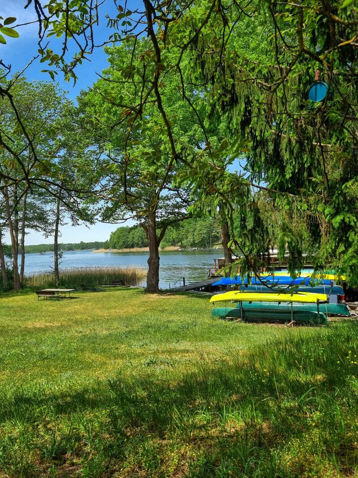 Ferienhaus am See mit Steg, Motorboot, E- Bikes, Paddelboote, SUP in Rheinsberg