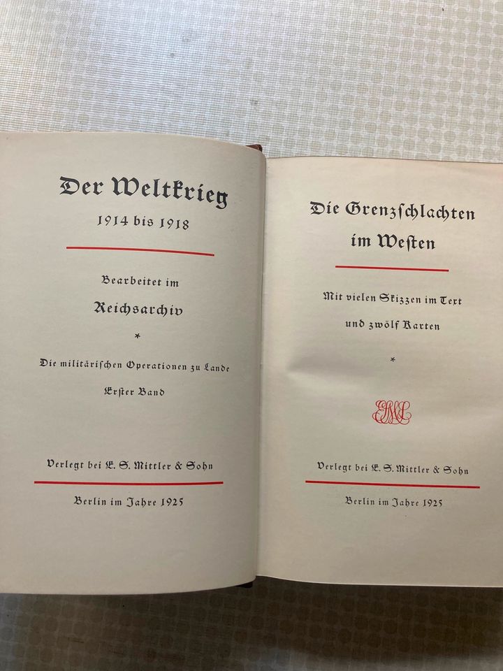 Der Weltkrieg 1914-1918  Bd.1   Die Grenzschlachten im Westen in Oberhausen