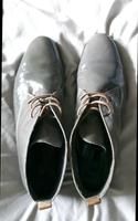 Lack Leder Schuhe Halbschuhe Office Büro schlicht in Taupe 42 Hamburg-Nord - Hamburg Winterhude Vorschau
