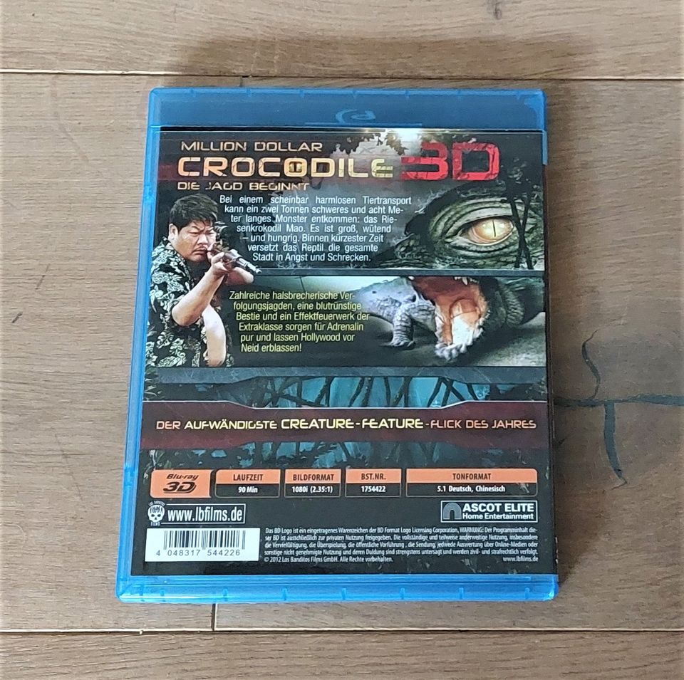 DVD + 3D Blu-ray Million Dollar Crocodile - Die Jagd beginnt in Geldern