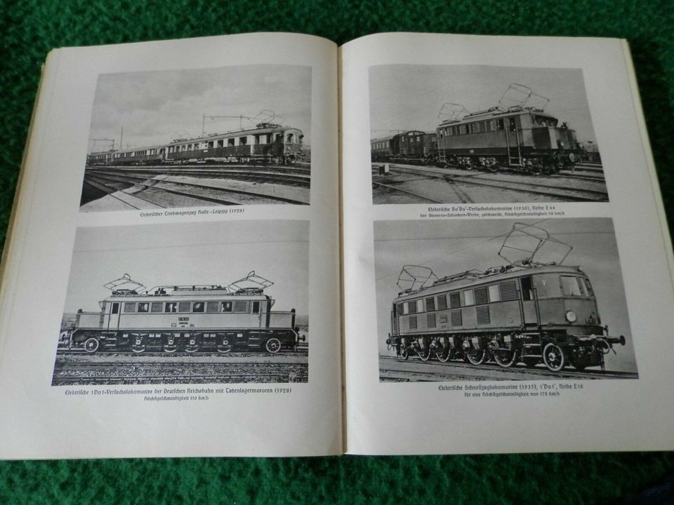 100 Jahre deutsche Eisenbahn, Buch von 1938 in Dresden