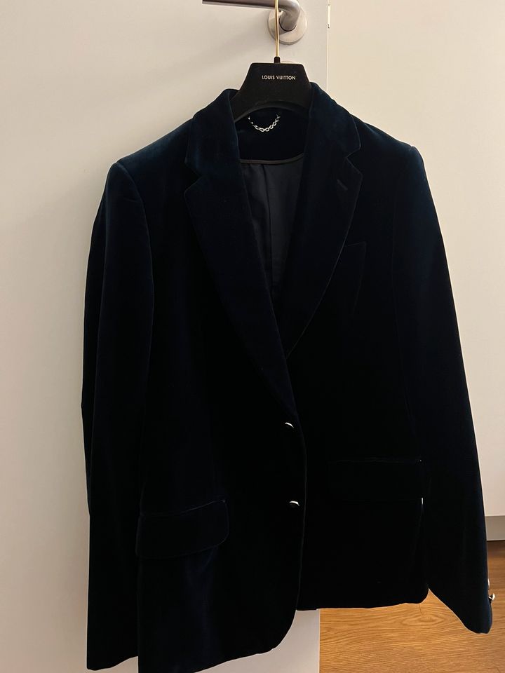 Original Louis Vuitton Blazer dunkelblau samt gr. 46 in Berlin