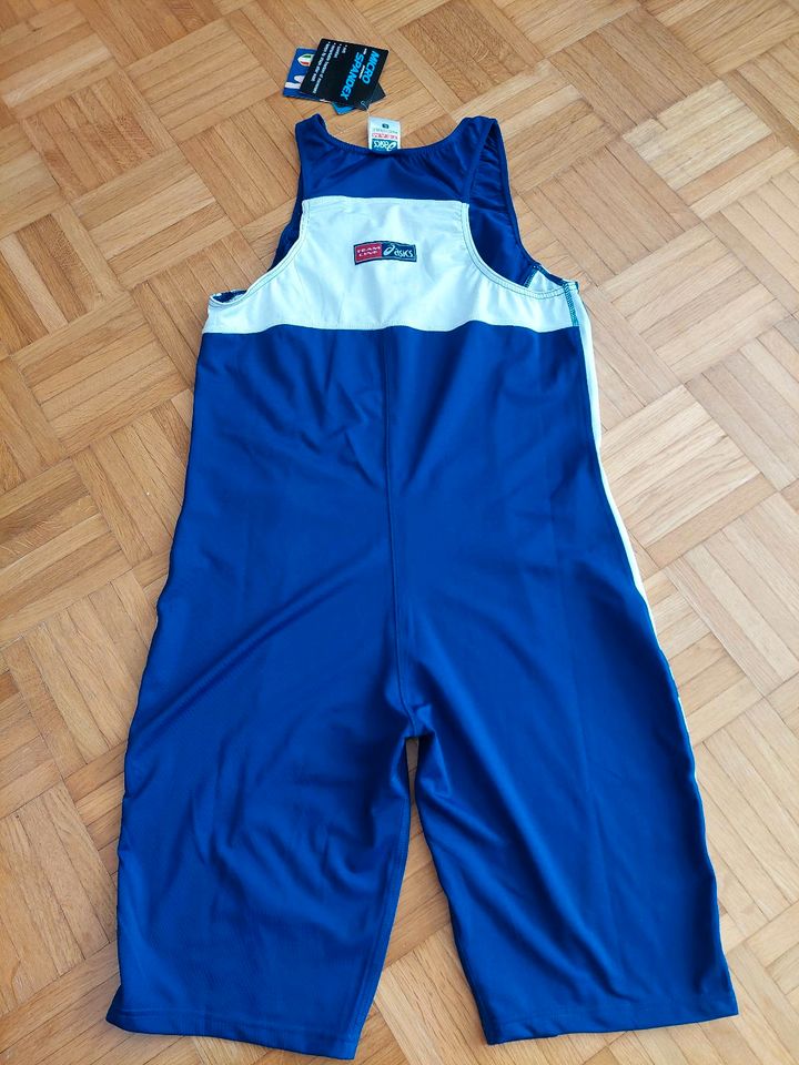 asics team fidal body master Sport-Body Gr. XL Blau Weiß Neu in Augsburg