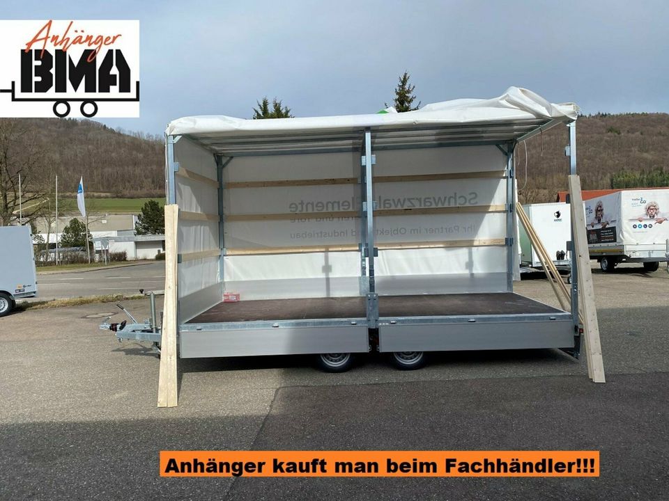 EDUARD Anhänger Hochlader 456x220x220 3500kg+ Ihrem Werbeaufdruck in Mühlhausen im Täle