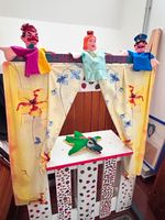 Theater Puppentheater Holz mit 4 Puppen Nordrhein-Westfalen - Coesfeld Vorschau