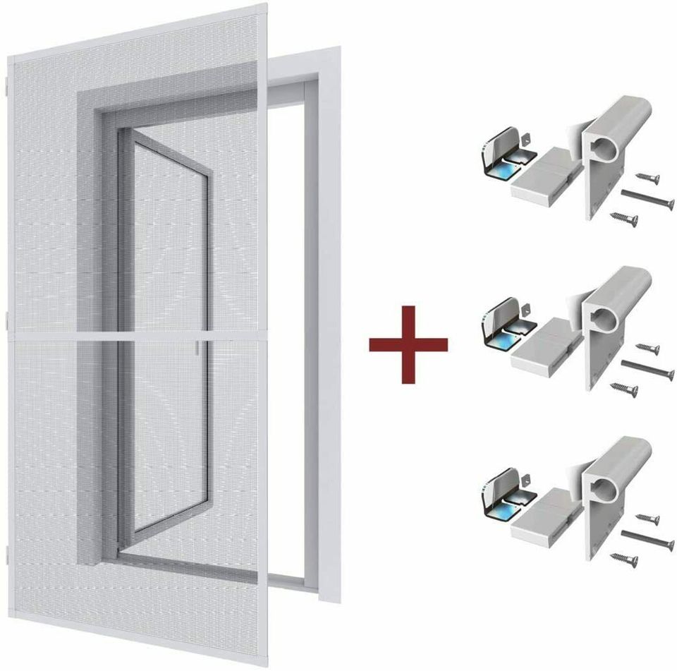 Neu DIY SET Fliegengitter Rahmentür & Klemmadapter PRO 120x240 in Marquartstein