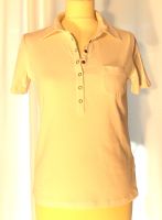 OLSEN Damen Polo Shirt Beige Kurzarm Baumwolle Elasthan Gr. 38 Hessen - Herleshausen Vorschau