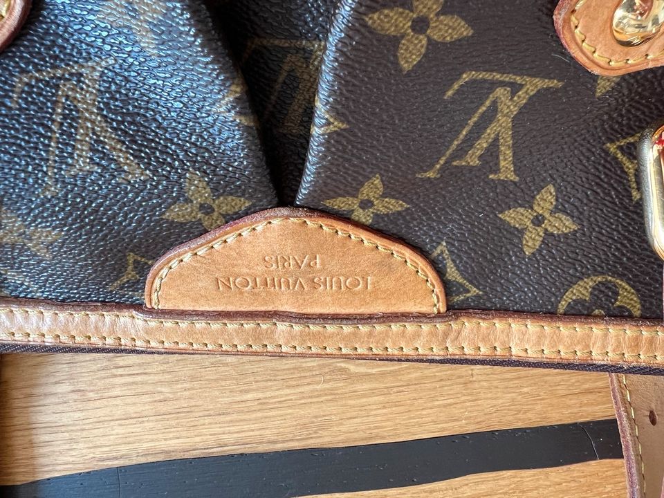 Original Louis Vuitton Palermo Tasche in Amberg