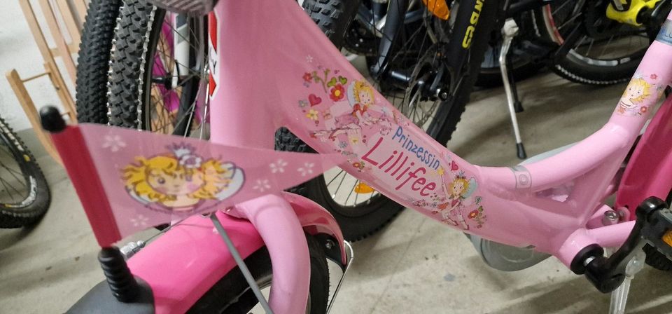 PUKY 16Zoll Kinder Mädchen Fahrrad Prinzessin Lillifee rosa in Rheinfelden (Baden)