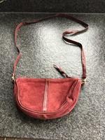 kleine Retro Handtasche rostrot Wild-/Veloursleder Nordrhein-Westfalen - Euskirchen Vorschau