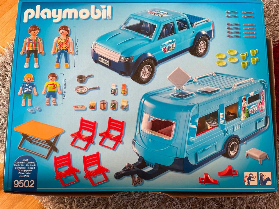 Playmobil Family Fun 9502 Campinganhänger mit Jeep in München