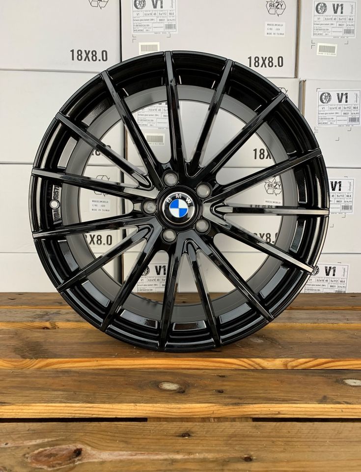 V1 Wheels V2 18 Zoll Kompletträder Sommerräder für BMW X3 X4 F25 F26 X-N1 Felgen Reifen Räder Sommerreifen grau glänzend NEU ABE 8x18 ET45 ET35 5x120 Alufelgen Performance 3er 4er 5er 6er X1 X5 in Neckarsulm