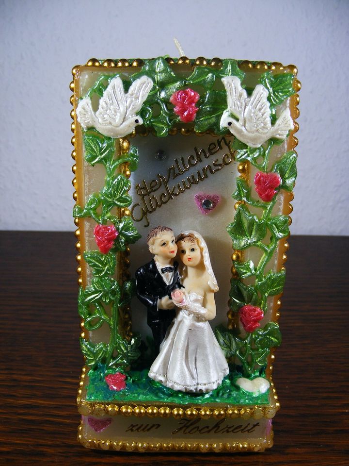 Kerze Hochzeit handgemacht in Hermeskeil