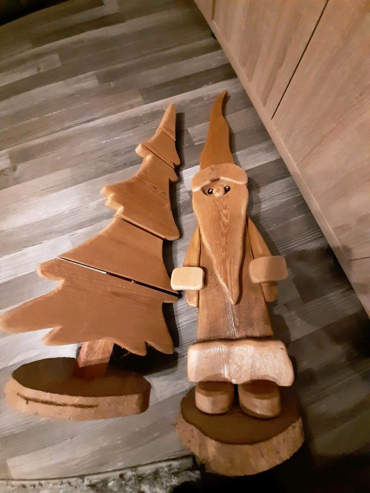 Wichtel Weihnachten Holz Figur Deko Tannenbaum Gross in Herne
