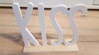 Dekoration Schriftzug KISS weiß Holz Neu Hochzeit Deko Bayern - Günzburg Vorschau