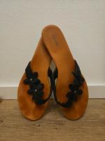 Sandalen / Blume / schwarz Nordrhein-Westfalen - Much Vorschau