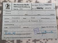 IFA PKW Anmeldung original Niedersachsen - Vechelde Vorschau