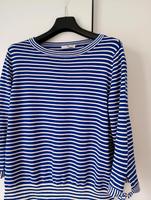 Pullover, oversize, 100% Baumwolle, blau-weiß gestreift Hamburg-Nord - Hamburg Barmbek Vorschau