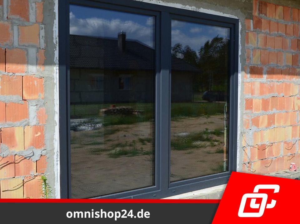 Neu Fenster aus Polen PVC Balkontür 160 x 260 cm Tür Terrassentür Kuststofffenster bis zum boden nach Maß DREH + KIPP Festverglasung optional mit Lüftung in Görlitz