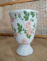 Pflanzgefäß, Kelch, Vase, Blumentopf, Vintage, Rosenmuster Bayern - Karlsfeld Vorschau