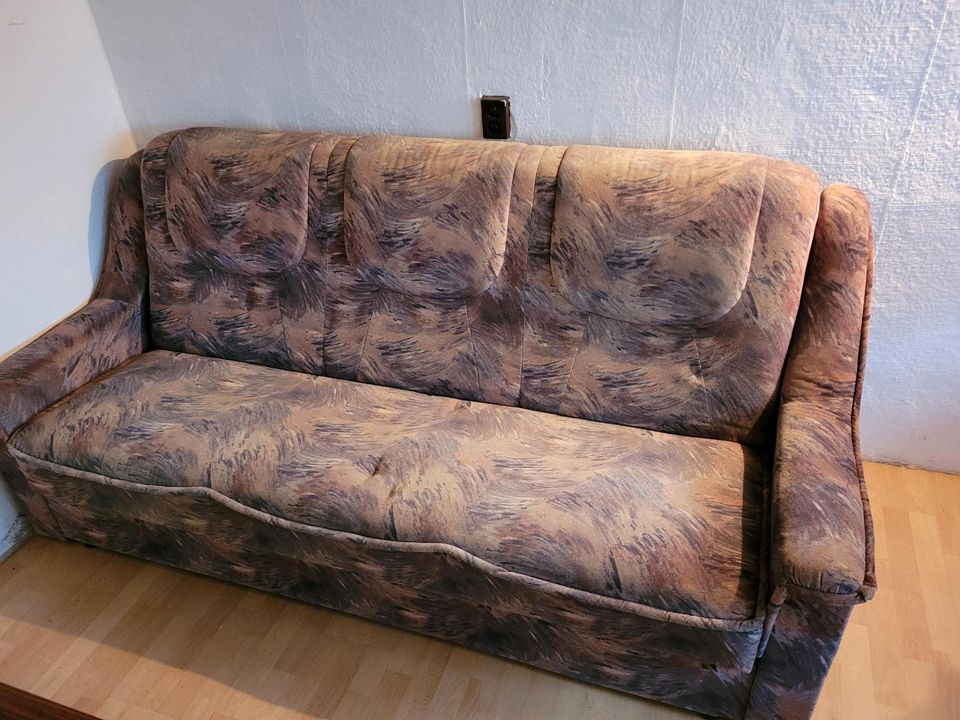 Sofa schlafsofa Couch 3 sitzer in Hildburghausen