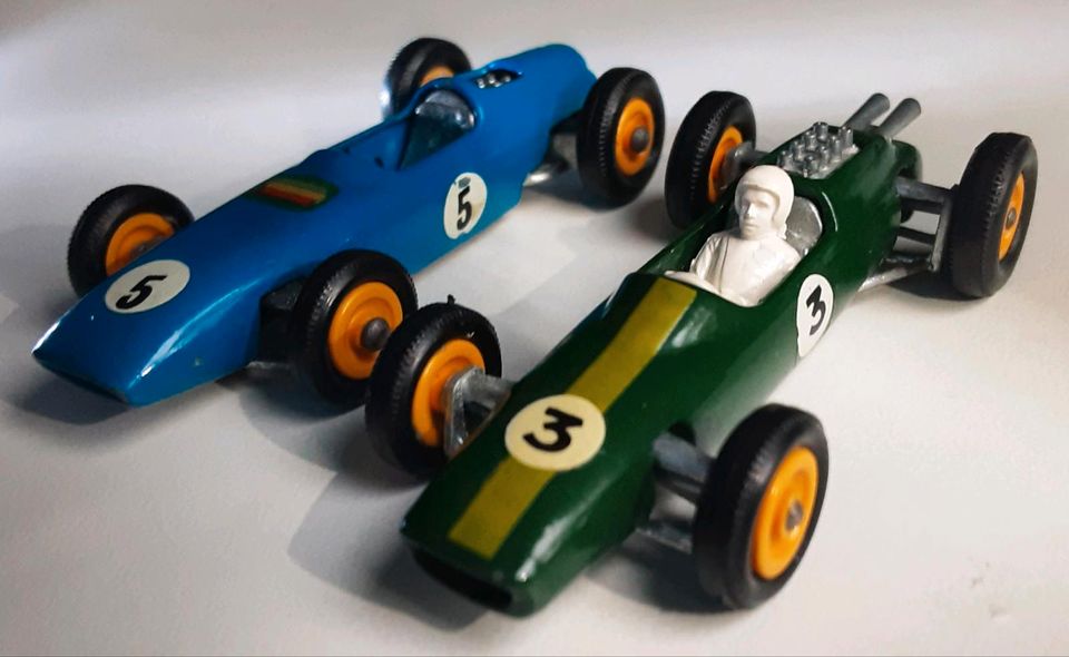 Matchbox Nr. 19, Lotus und Nr. 52, B.R.M., Formel 1 in Berlin