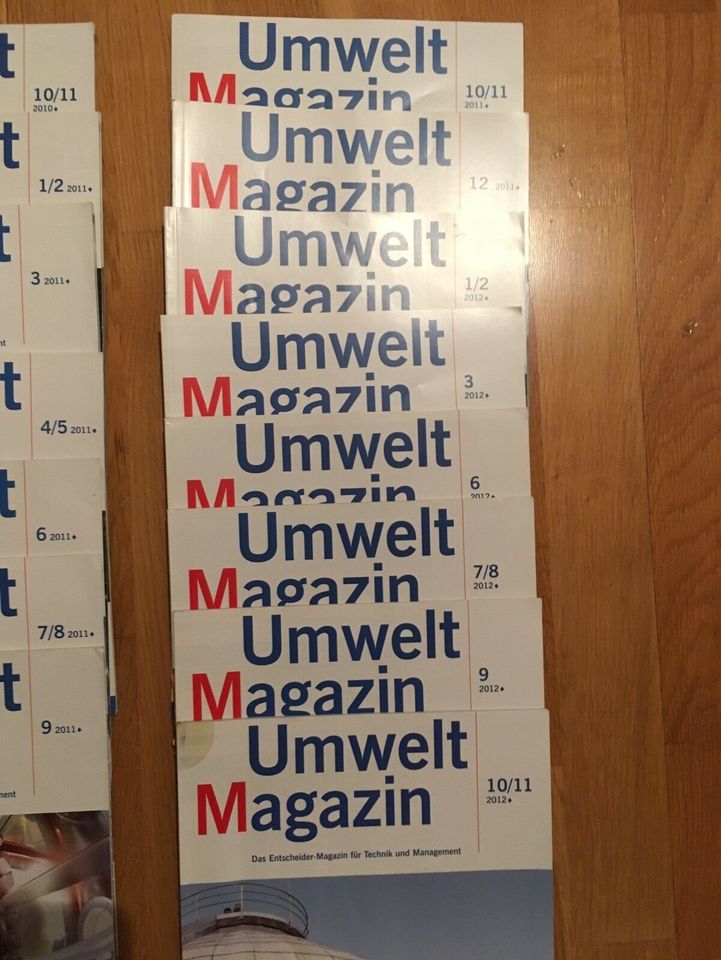 Umwelt-Magazin 2011 bis 2012 - Entscheider-Magazin Technik & Man. in Nürnberg (Mittelfr)