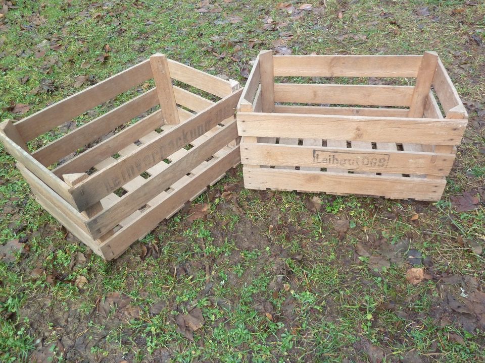 Alte Holzkisten - Obstkisten - Gartendeko in Bad Lobenstein