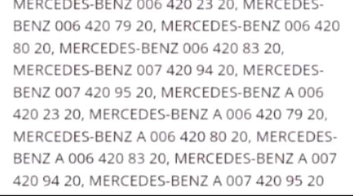 Mercedes Benz- Bremsbeläge Hinterachse in Freiberg