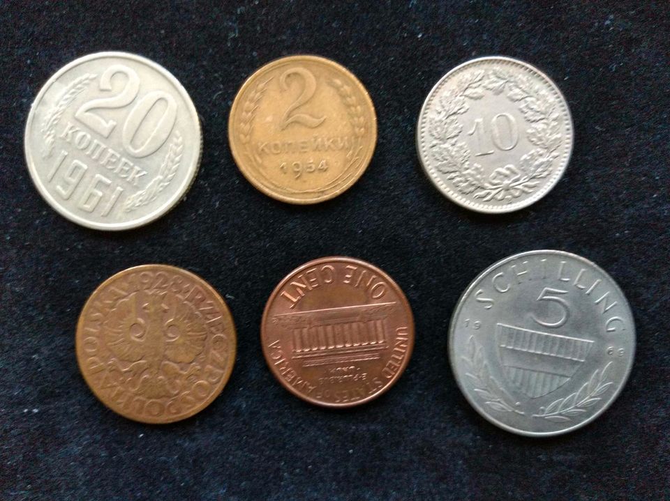 alte Münzen (verschiedene Länder, alt, Konvolut 15 Stück) in Leipzig