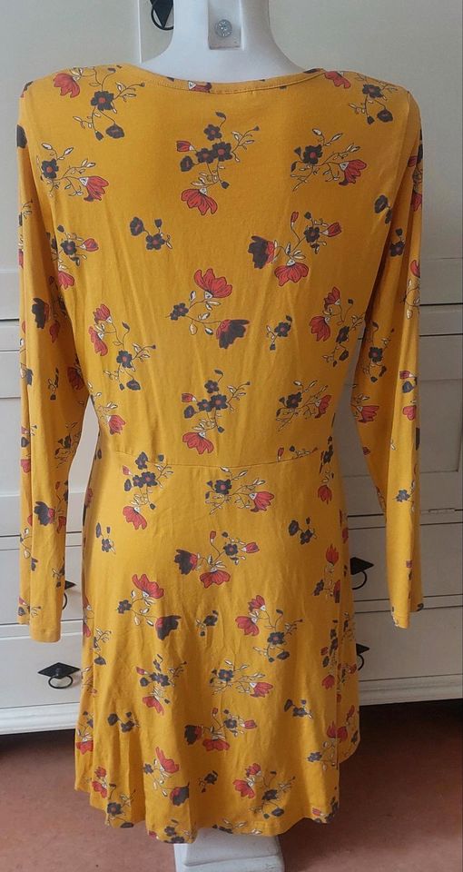 Kleid Gelb bunt Blumen Midi bonprix 40/42 in Karlsruhe