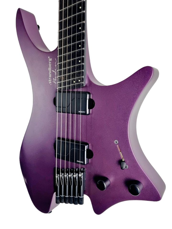 2020 Strandberg Boden Metal NT6 Neck Thru Purple Pearl Headless in Linsengericht